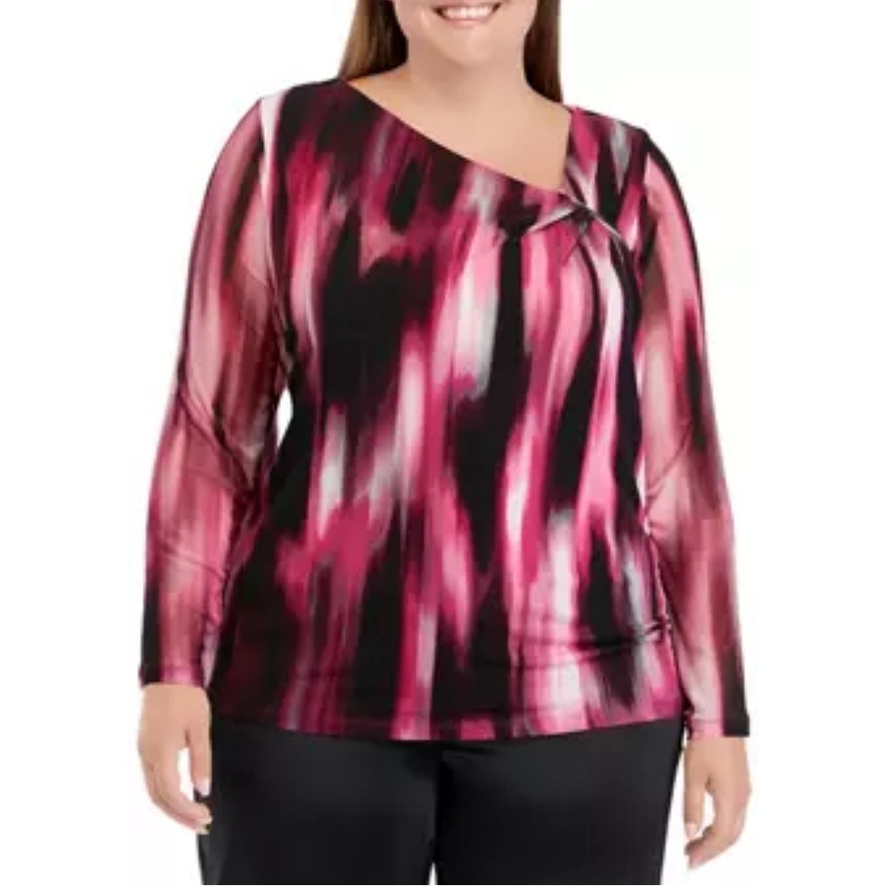 CALVIN KLEIN Asymmetrical Neck Top